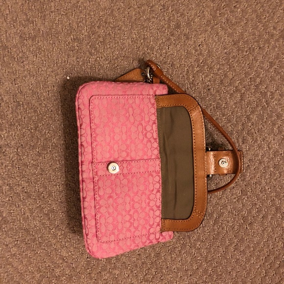 Pink Coach Wristlet - Picture 3 of 5
